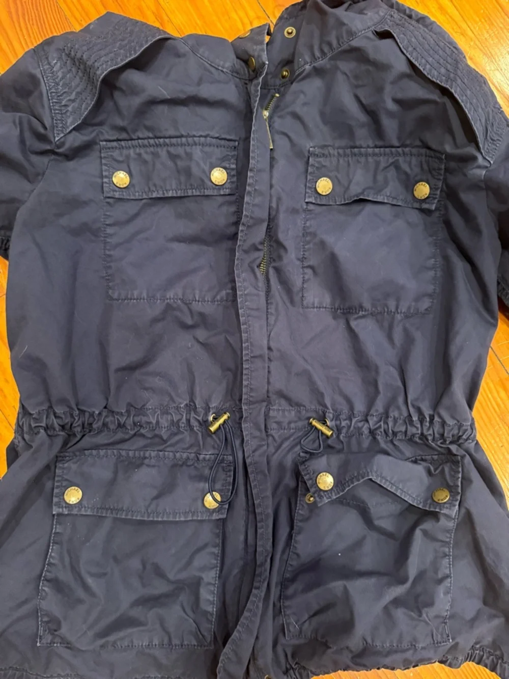 Michael Kors Navy Blue Utility Anorak Jacket | Spring Jacket Rain Wind Classy